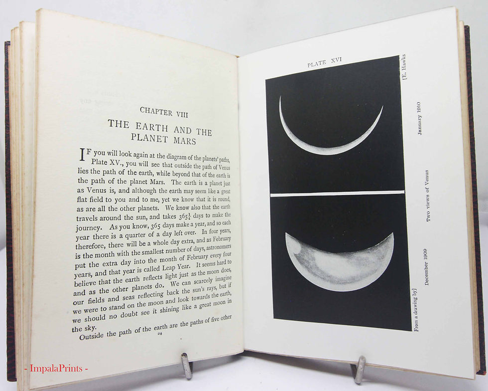Thumbnail: Astronomy Book illustrated book of the stars Starry Heavens gift Science Book, S