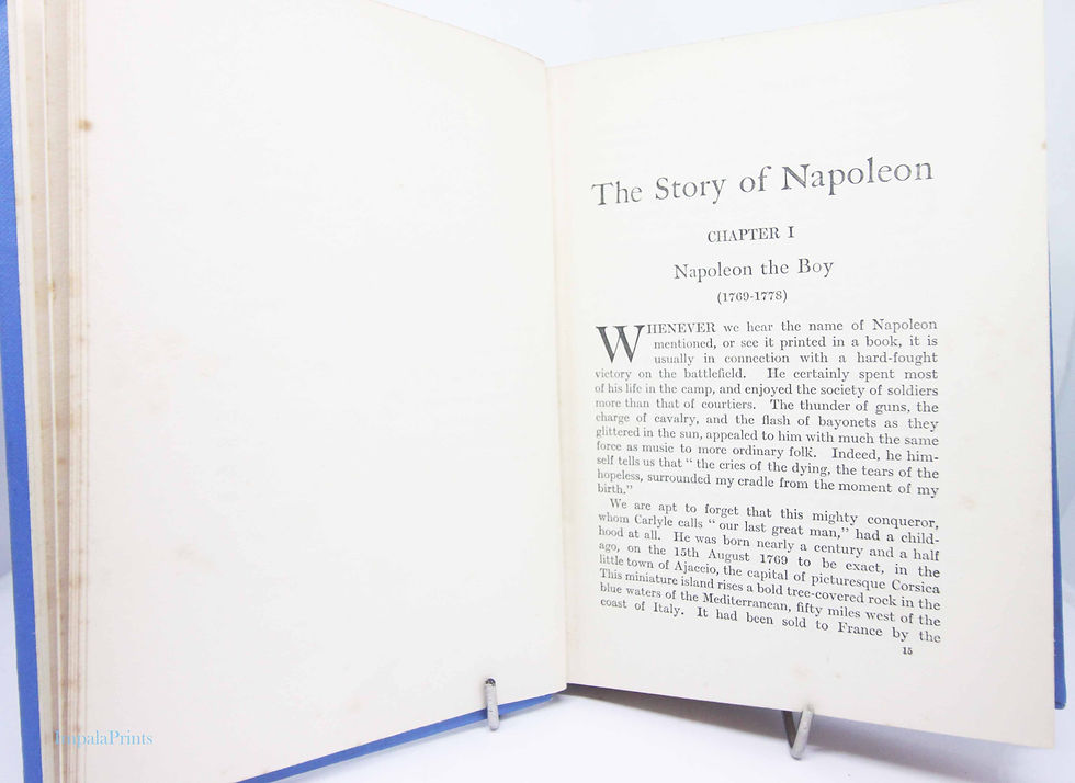 Thumbnail: The Story of Napoleon 1931, Antique Vintage Hardcover Book, Illustrated Historic