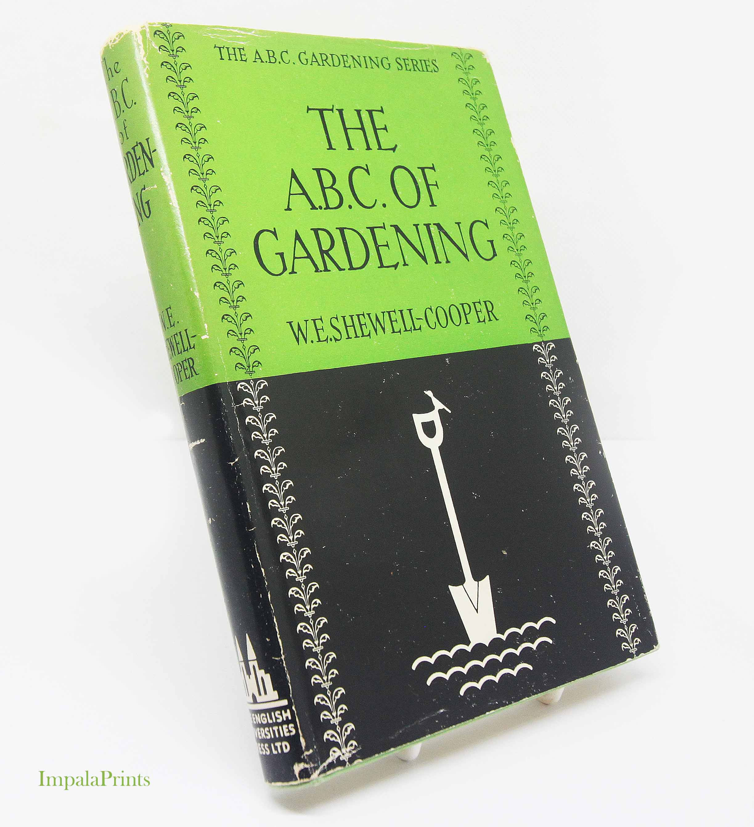 ABC of Gardening 1960 Vintage Book, Vegetable Growing & Flower Gardening Guide,