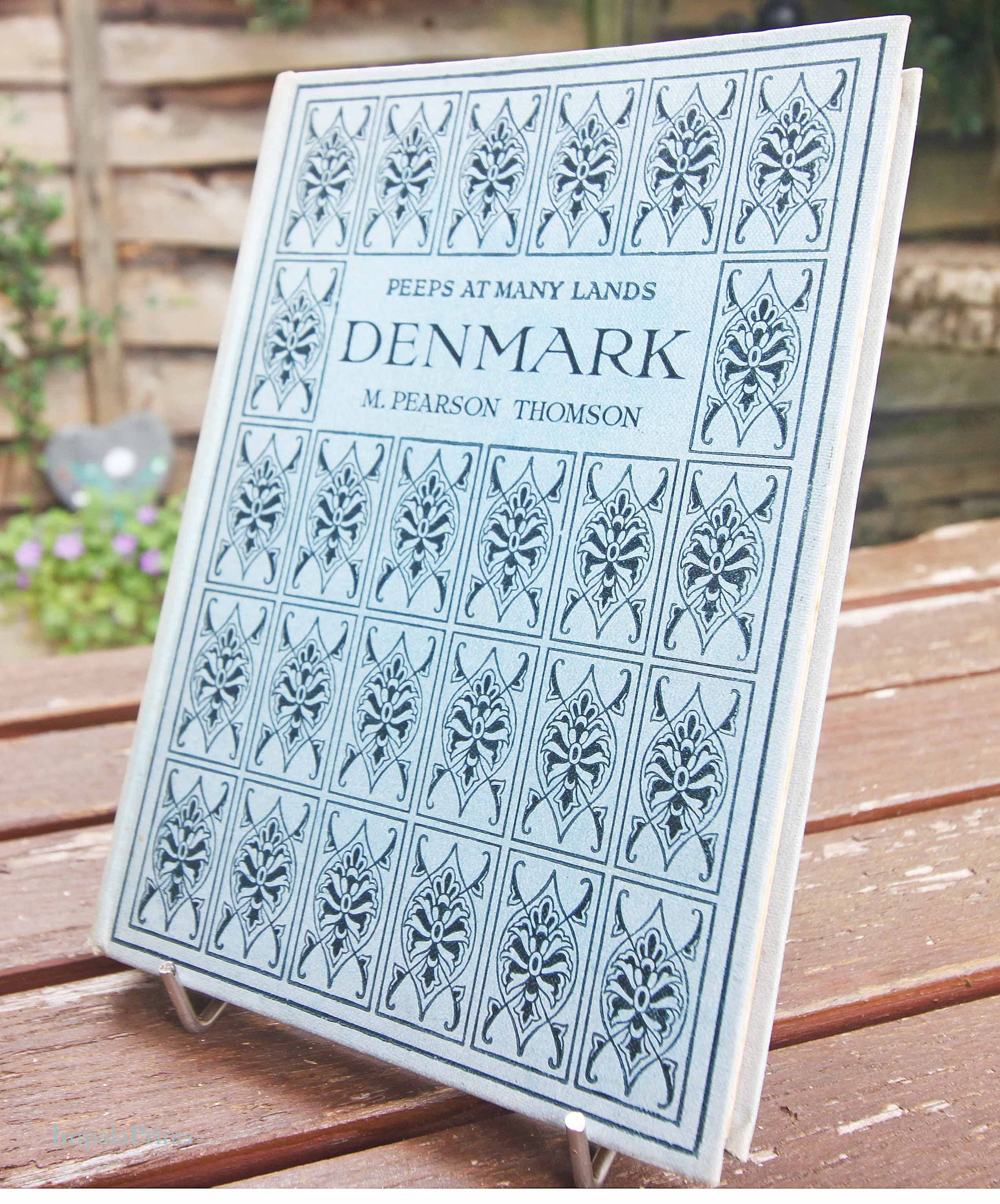 Antique Denmark Travel Guide 1924 | colour illustrated Vintage Antique Travel B
