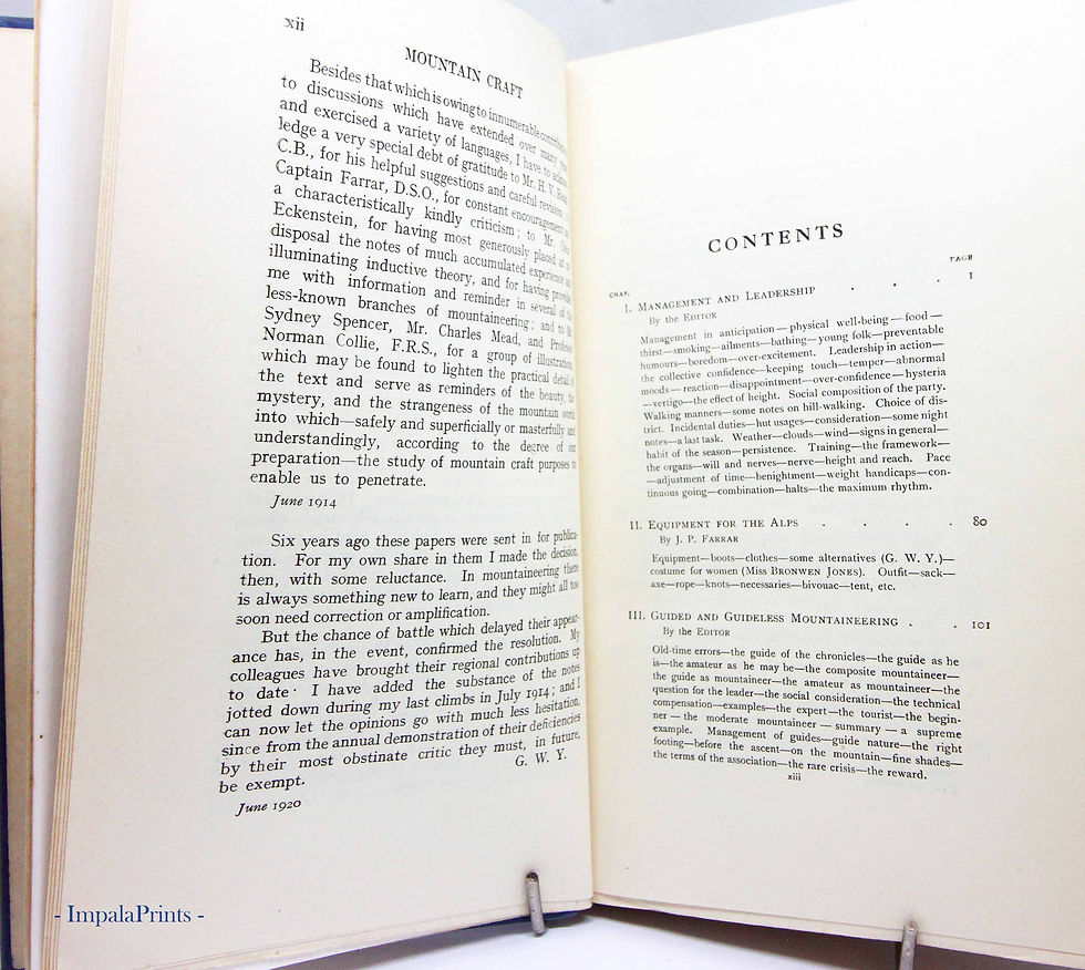 Thumbnail: Mountain Craft 1934 by Geoffrey Winthrop Young | Vintage Hardback Climbing & Adv