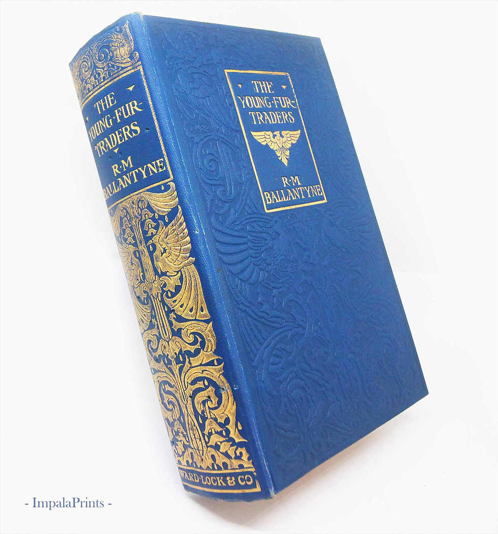 Thumbnail: Vintage Adventure Book 1910s – Illustrated Boys Story Hardback – Antique Frontie