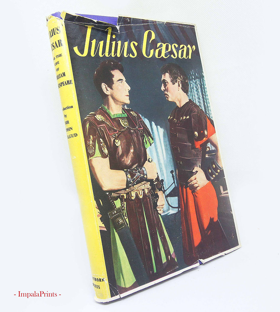 Julius Caesar – William Shakespeare Book, 1950s Film Tie-In Edition, Classic Lit