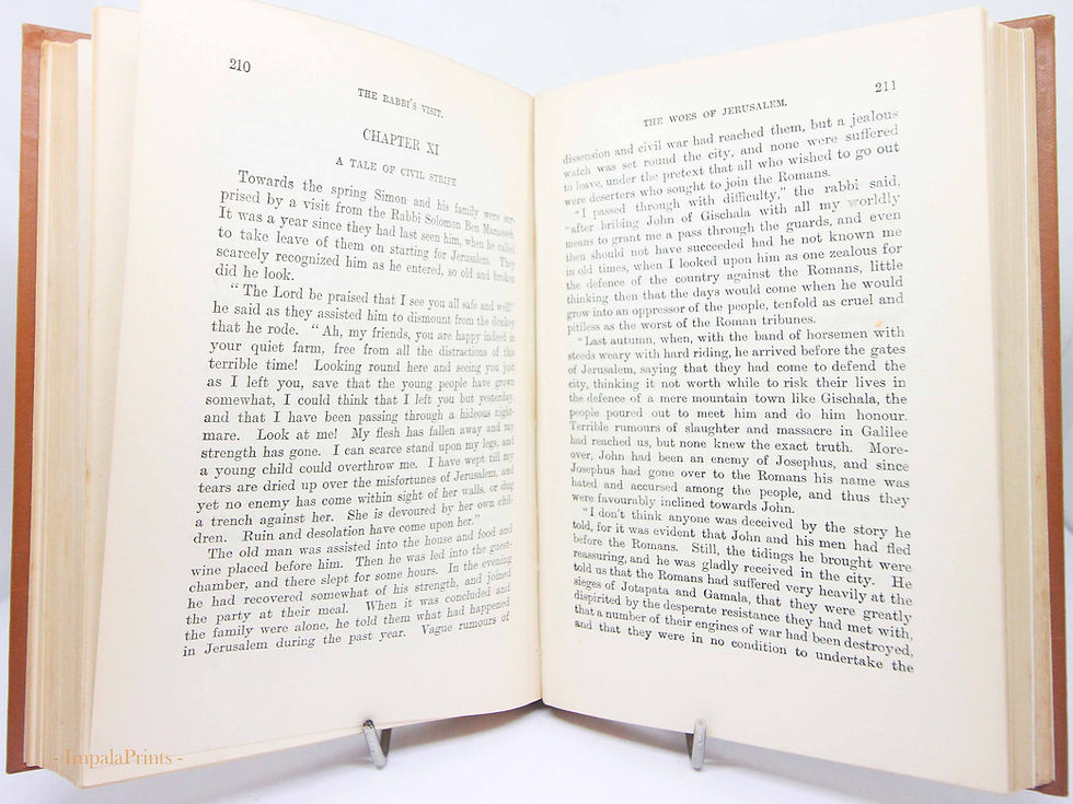 Thumbnail: For the Temple  Antique Historical Fiction Illustrated Hardback Historical Adven