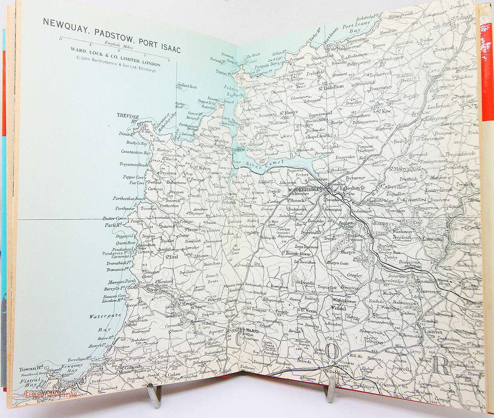 Thumbnail: Vintage Bude & North Cornwall Travel Guide Book 1967 Hardback Ward Lock Red Guid