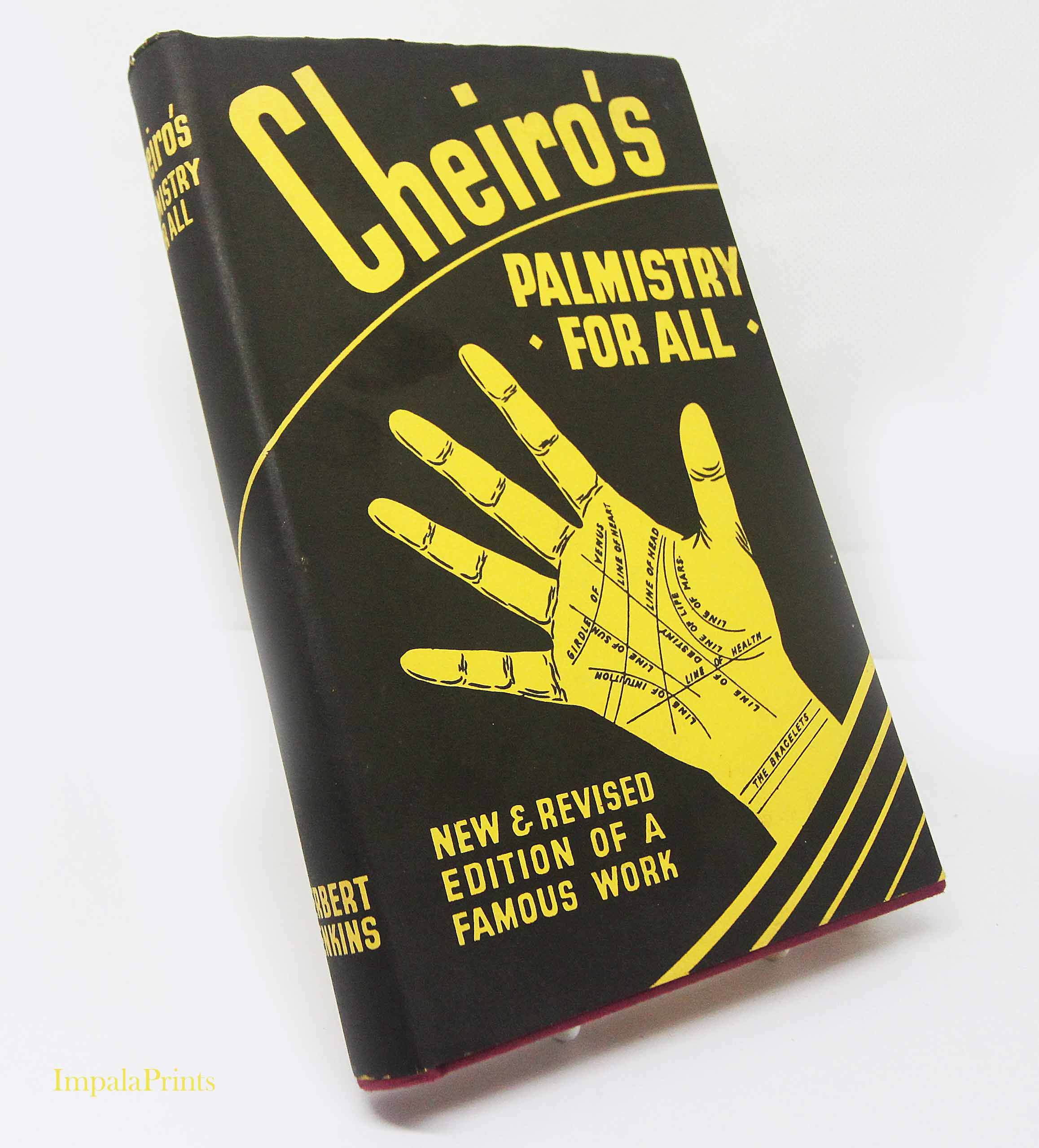 Palmistry for All, 1960s Vintage Palm Reading Book, Occult Divination Guide