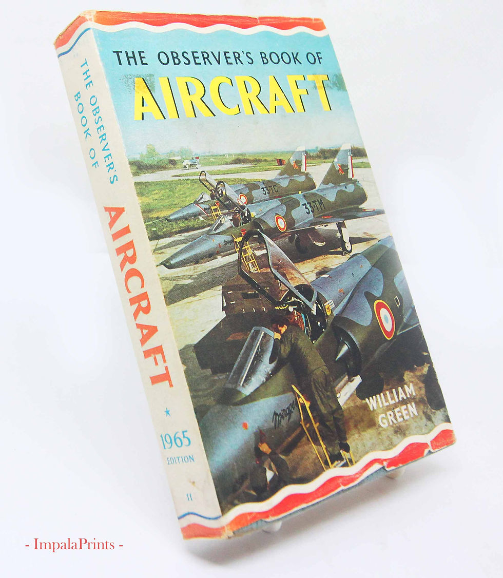 Thumbnail: Aircraft guide Aviation spotter book 1960s Military & Civil Aviation book illust