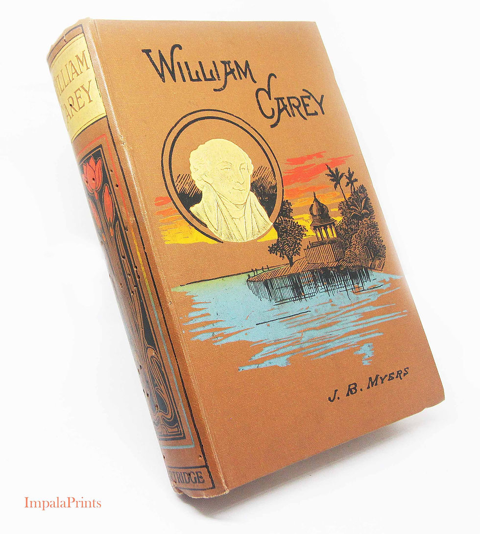 Thumbnail: William Carey Biography J B Myers Illustrated Antique Illustrated Mission Histor