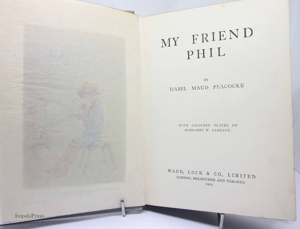 Thumbnail: My friend Phil 1915 Antique Book
