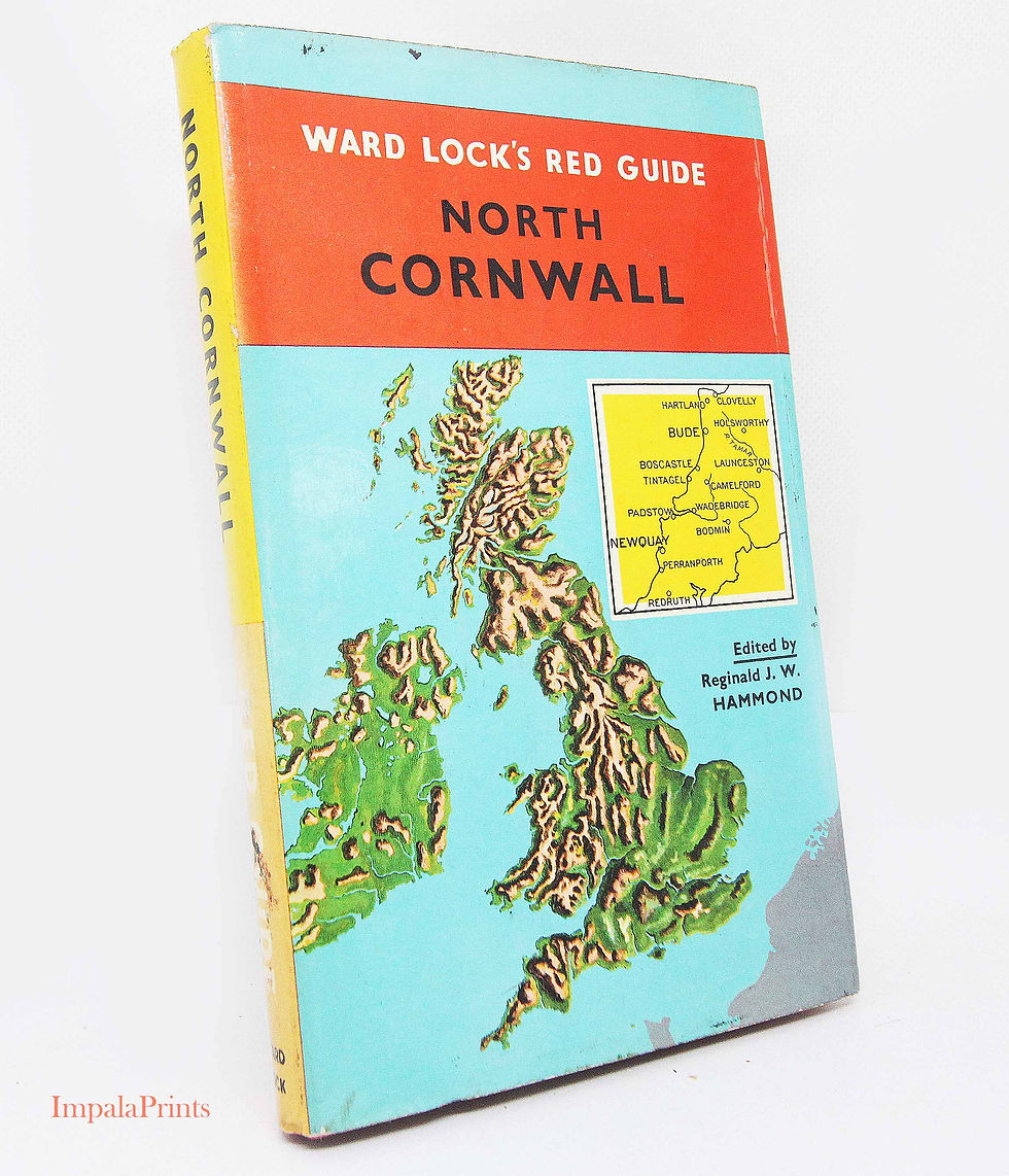 Thumbnail: Vintage Bude & North Cornwall Travel Guide Book 1967 Hardback Ward Lock Red Guid