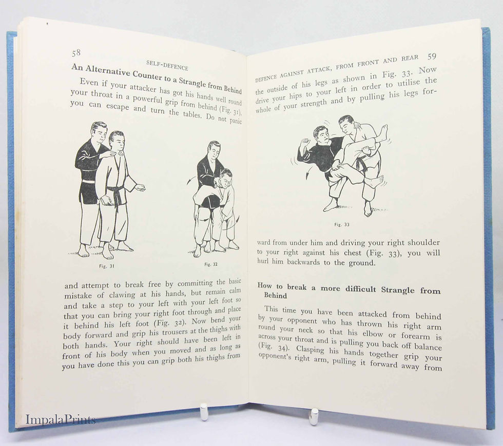 Thumbnail: Self Defense Book / Illustrated / Martial arts / 1967