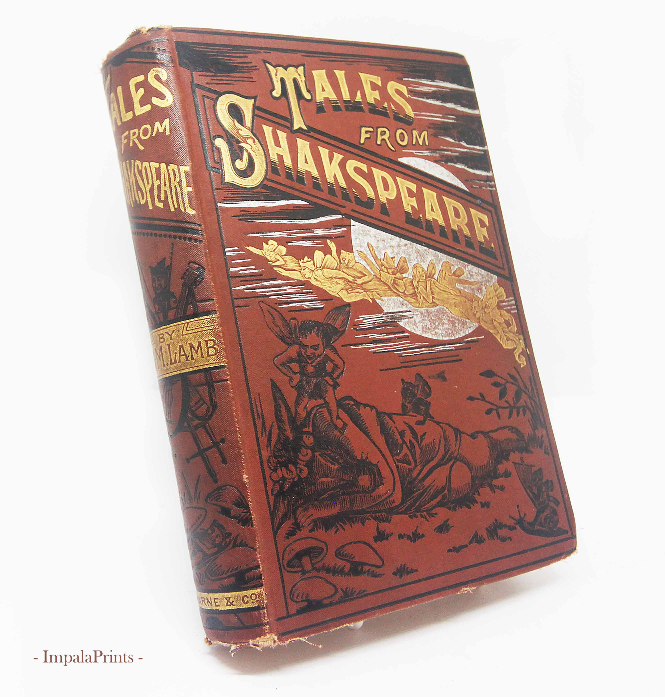 Tales of Shakespeare Antique book illustrated Stories Literature Gift English gi