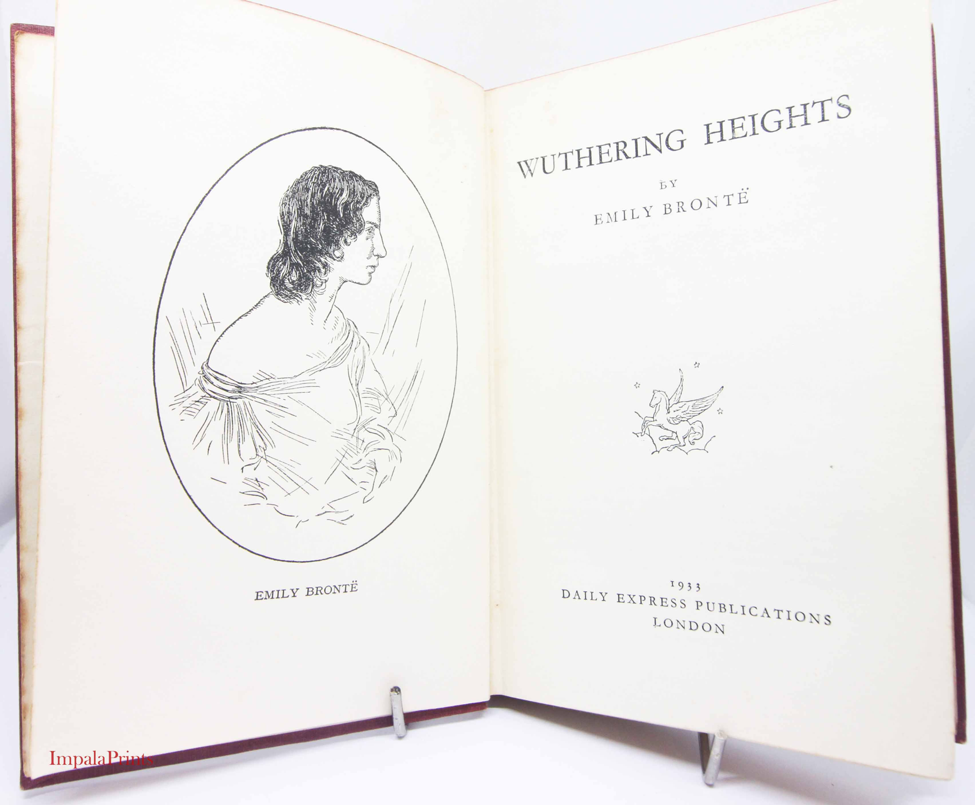Emily Bronte Wuthering Heights English gift Hardback Vintage book Novels Histori
