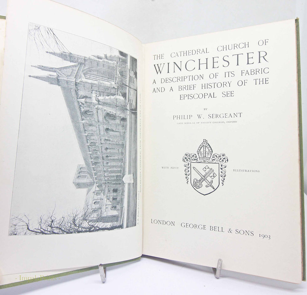 Thumbnail: Winchester Cathedral Book 1903 – Illustrated Vintage History & Travel Guide Engl