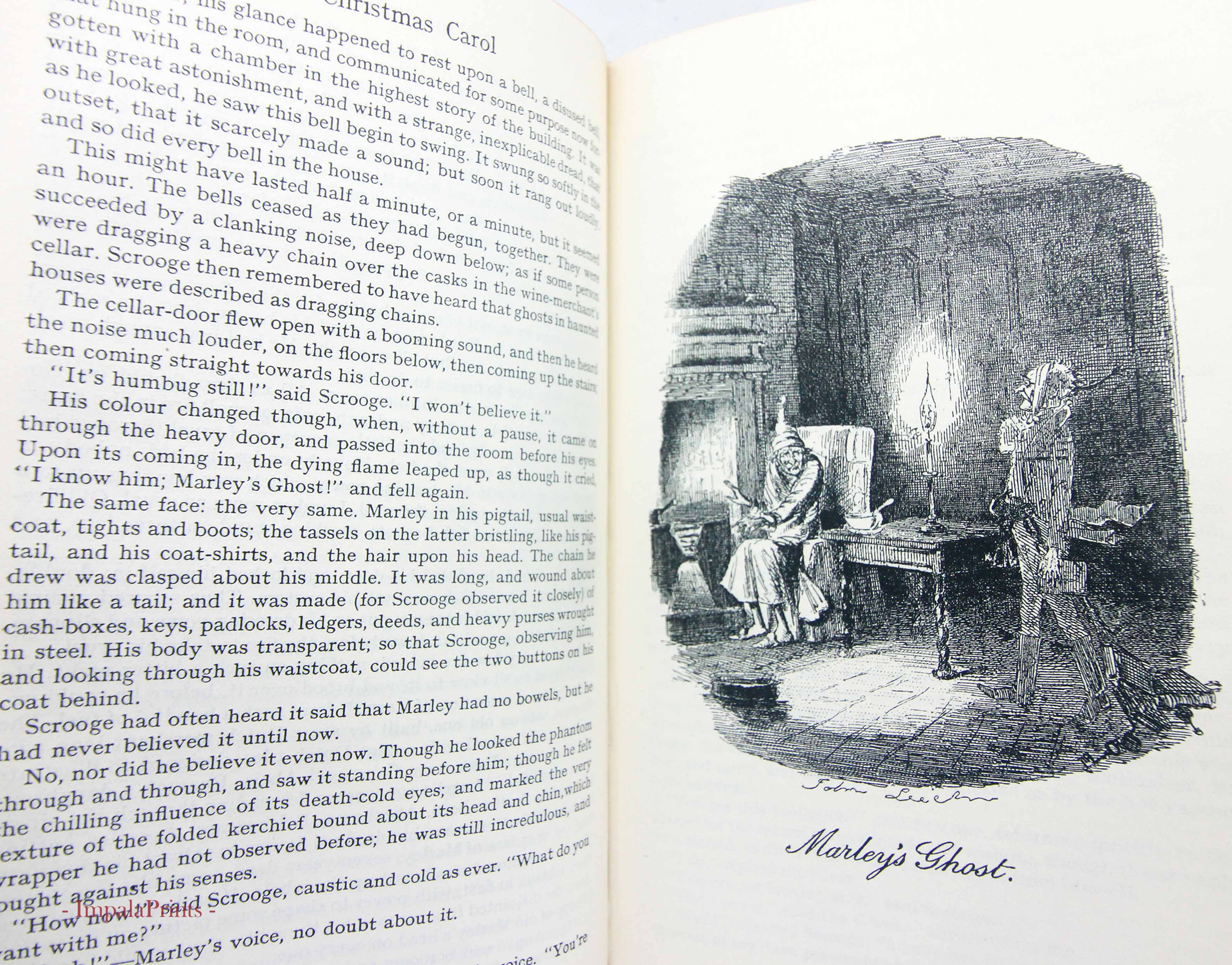 A Christmas Carol by Charles Dickens Children Illustrated Vintage Book 1930 old