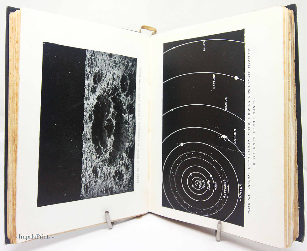 Thumbnail: Astronomy Antique 1920s Illustrated Science Book – Vintage Guide to Space, Colle
