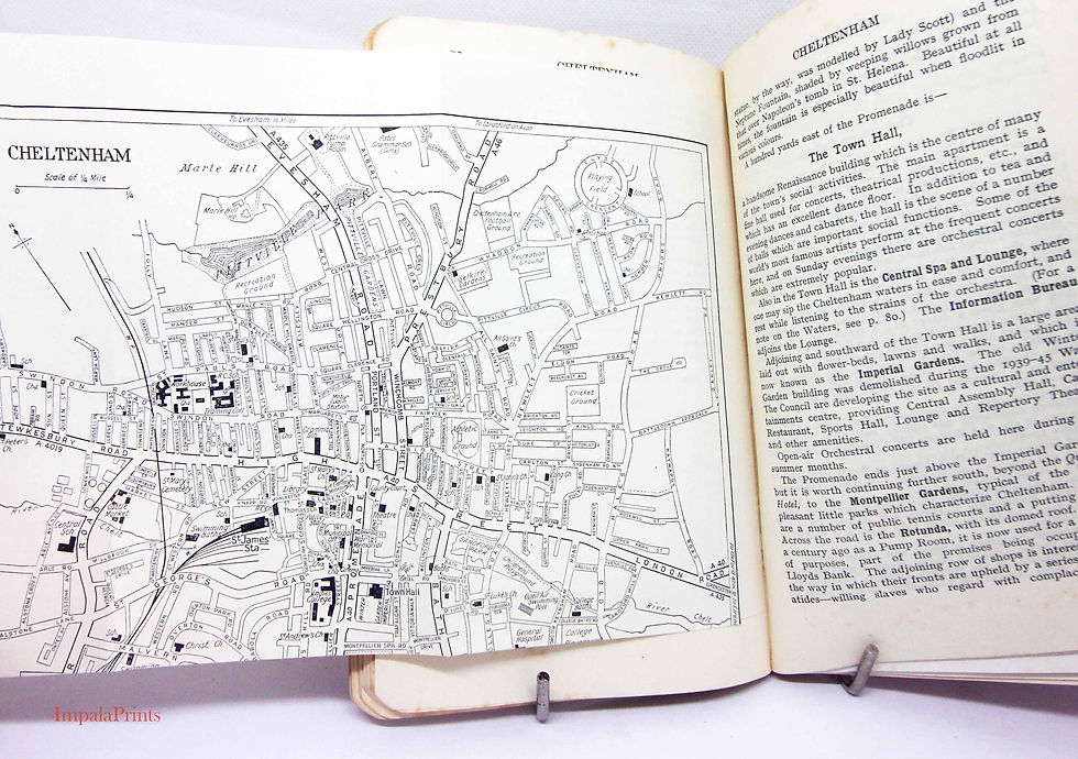 Thumbnail: Vintage Cotswolds Travel Book 1950s Hardback | English Countryside History, Maps