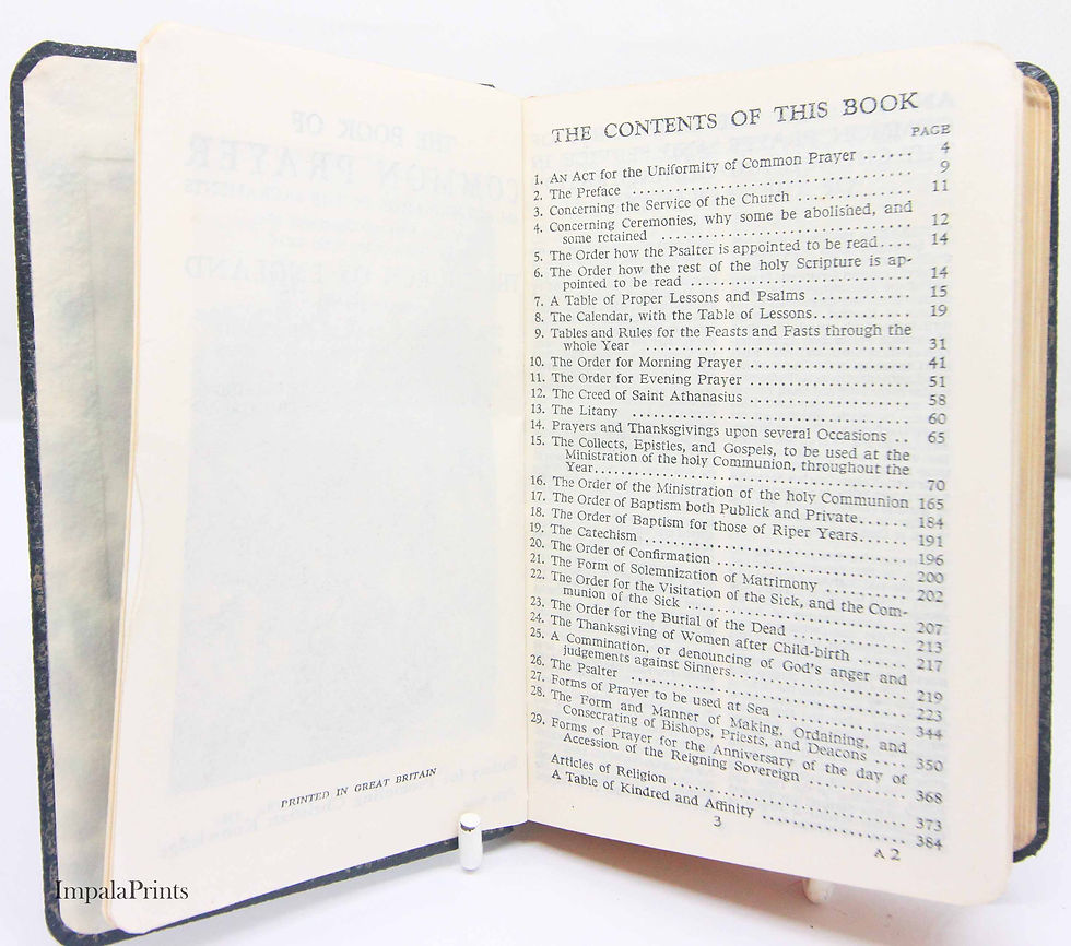 Thumbnail: Book of Common Prayer 1940s Christian Prayer Book Hardback Religious Church Book