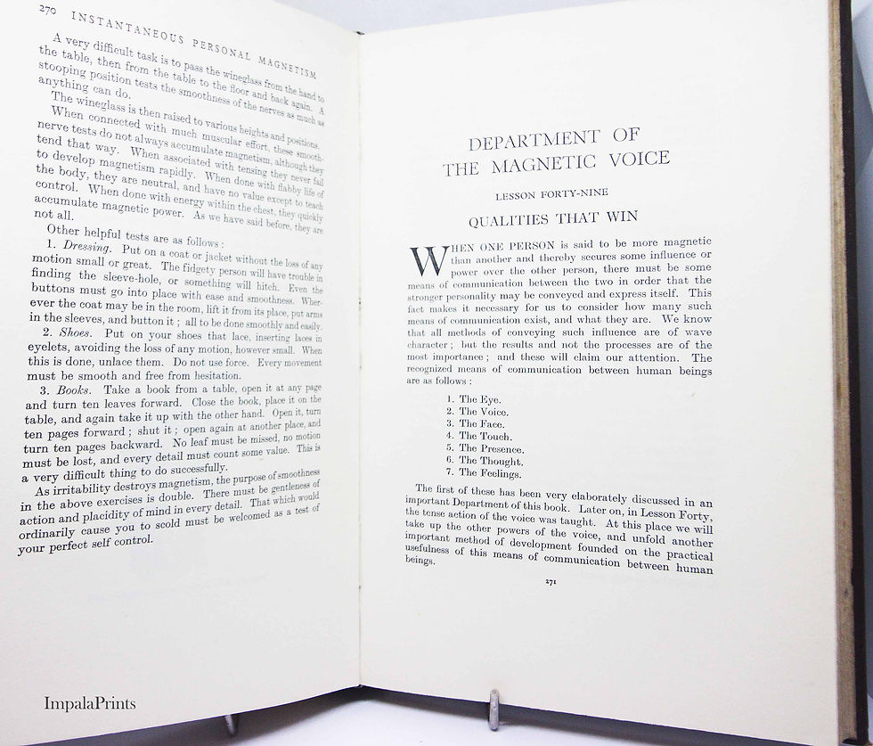 Instantaneous Personal Magnetism 1935