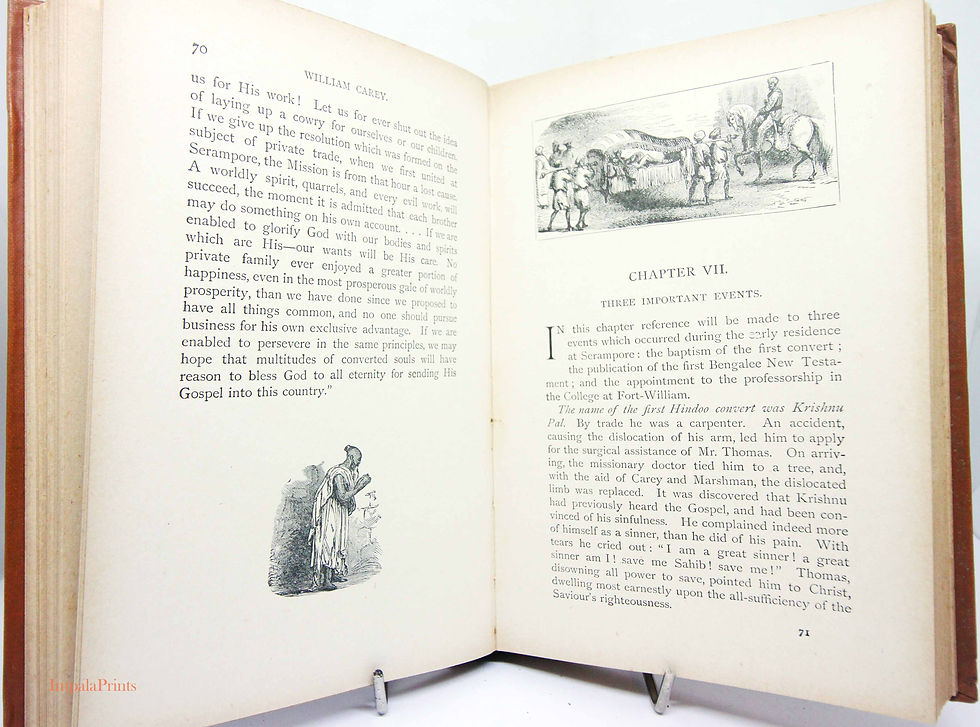Thumbnail: William Carey Biography J B Myers Illustrated Antique Illustrated Mission Histor