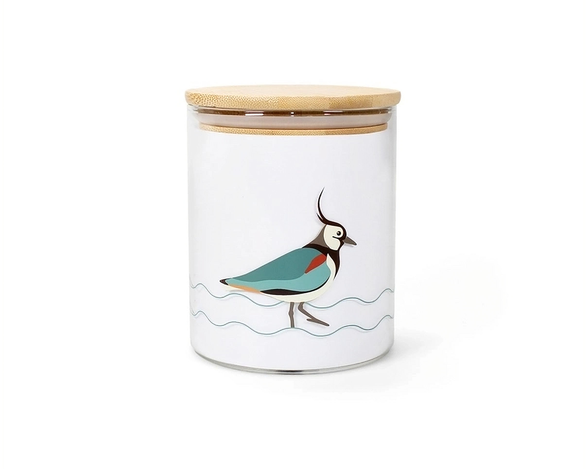 Storage Jar Glass (750ml) - Rspb (Lapwing)