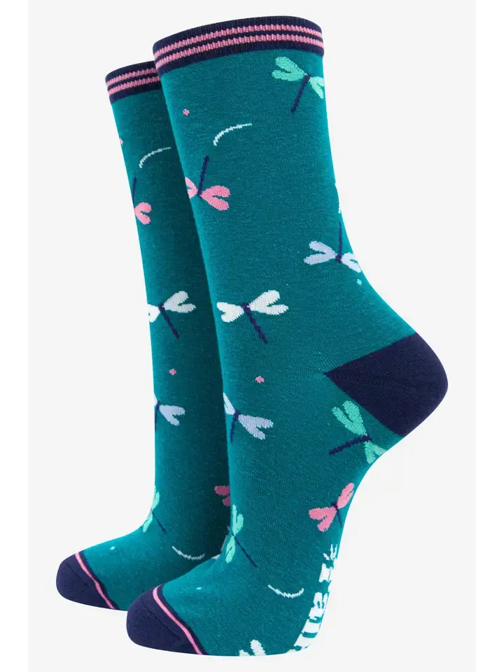 Women's Dragonfly Bamboo Socks