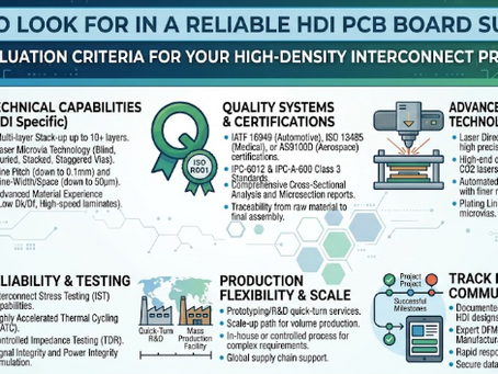 What to Look for in a Reliable HDI PCB Board Supplier
