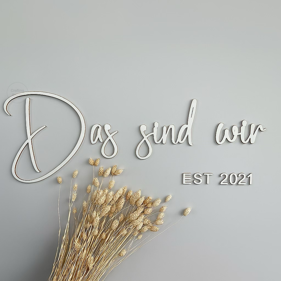 Wandspruch in 3D {Das sind wir}, in weiß