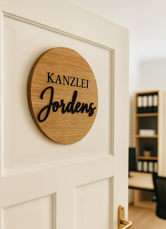 Firmenschild Kanzlei aus Eiche.heic