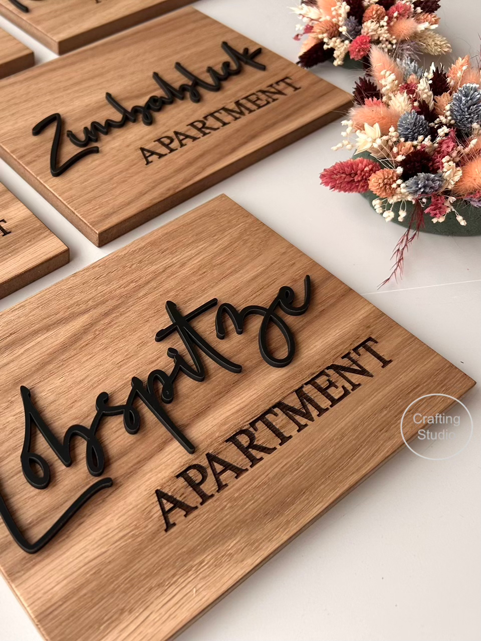 Ferienschild aus Holz