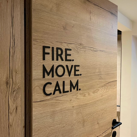 3D Wandschriftzug aus HDF