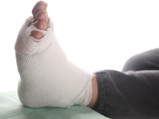 Infected foot of diabetic