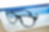 Blue light glasses on a laptop