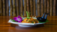 Pad Thai Inspired Stir Fry with Tofu and Fresh Vegetables