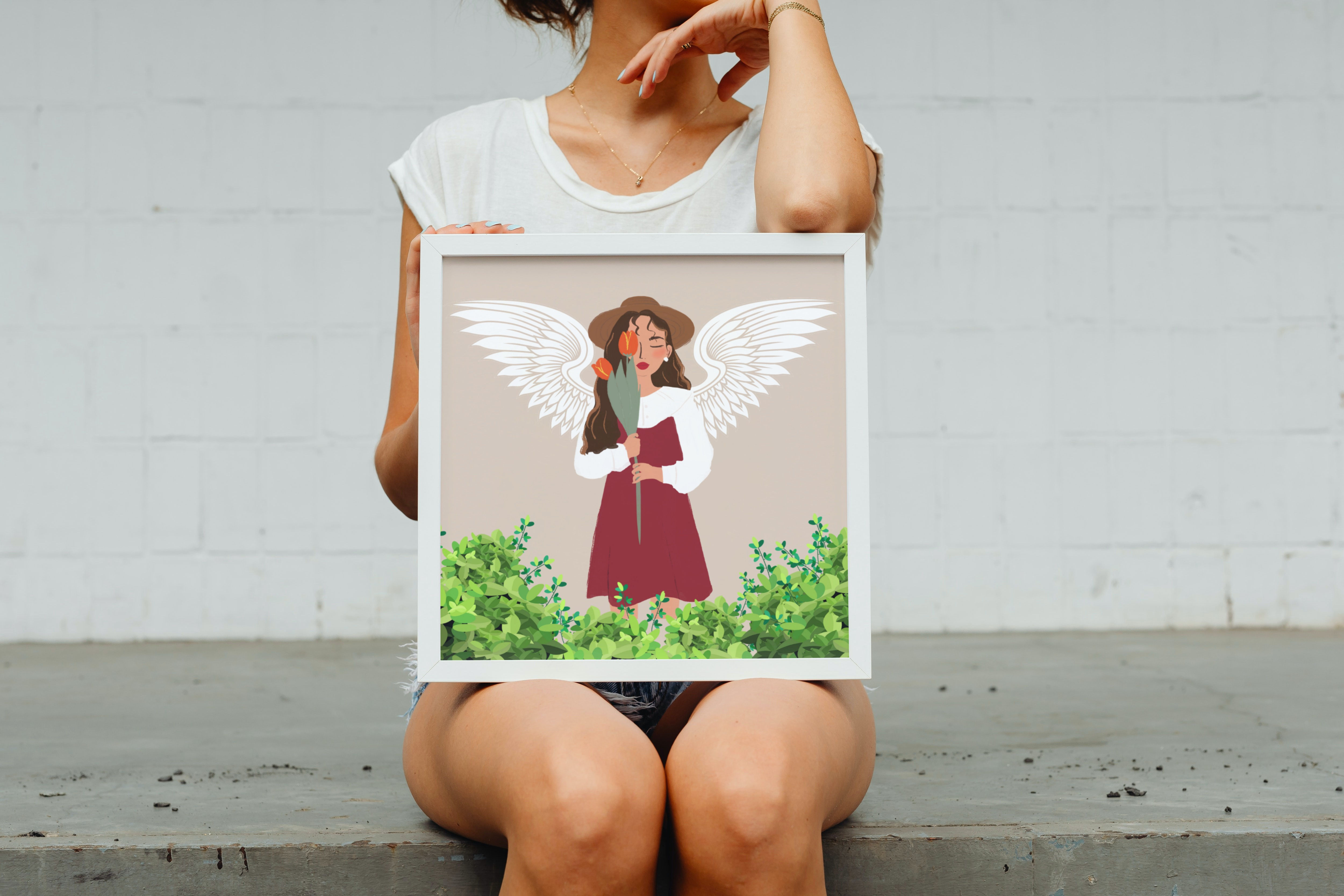 Arte Digital - Mulher Anjo