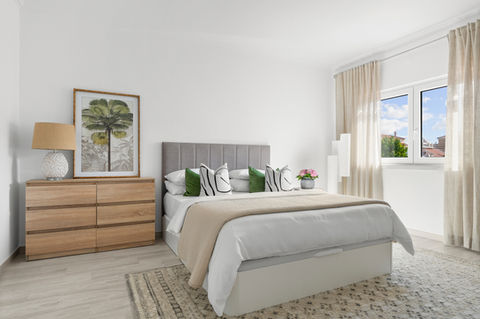 Before transformation: Exterior/interior view of a property in Cascais showing original design and layout prior to Riviera & Co’s luxury renovation