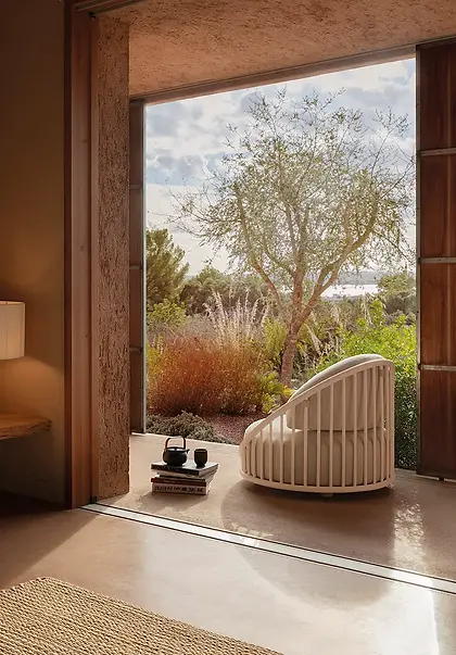 Armchairs with Nature Views _ Boutique Hotel Furniture for Scenic Spaces