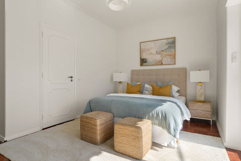 Before transformation: Exterior/interior view of a property in Cascais showing original design and layout prior to Riviera & Co’s luxury renovation