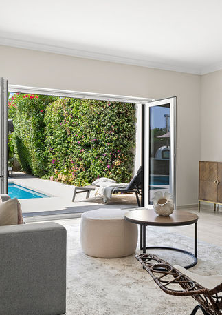 Inviting living room transformation with modern styling and open layout