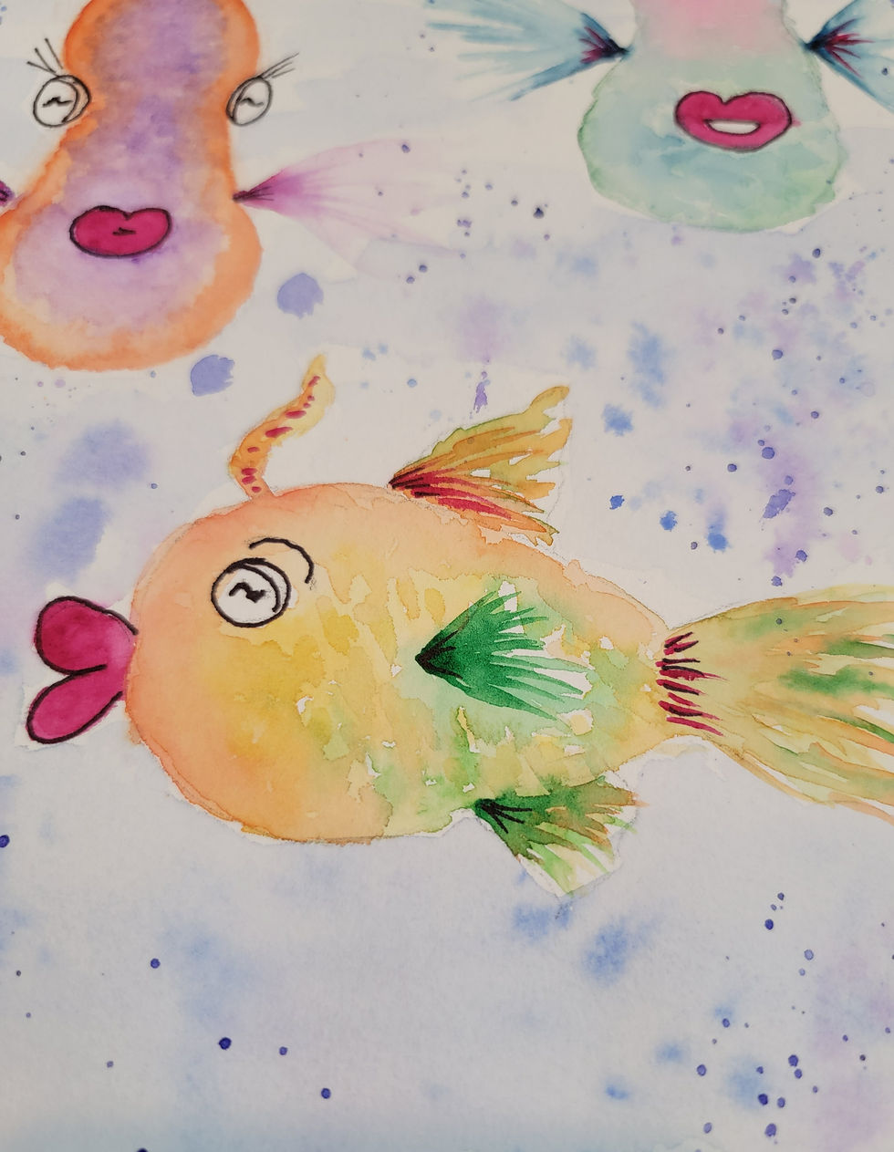 3 Fish Small in Frame 10x12