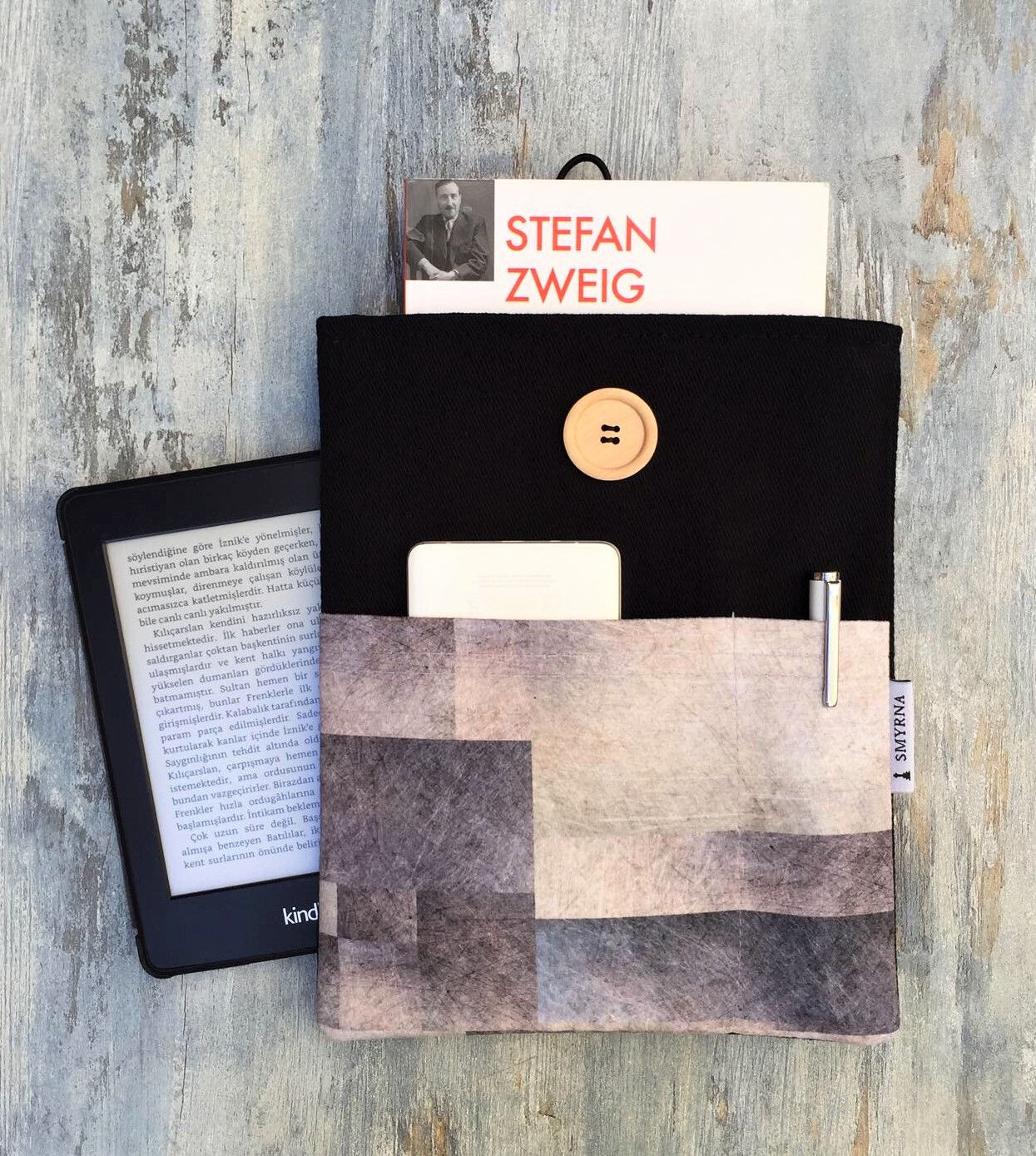 Kitap Kılıfı - Kitap Çantası ( Book Sleeve ) , Metalik