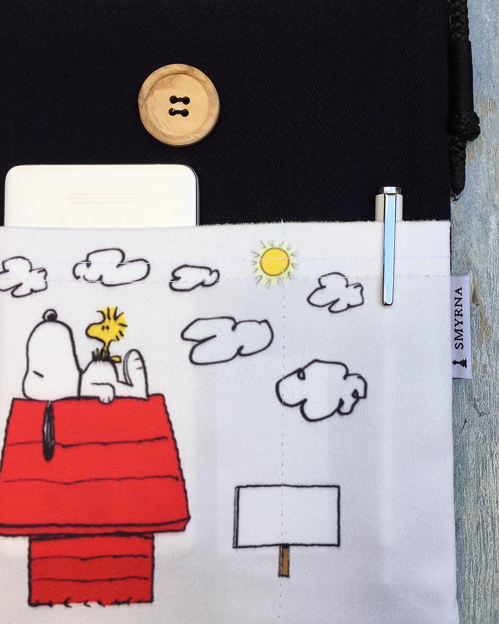 Küçük resim: Kitap Kılıfı - Kitap Çantası ( Book Sleeve ) , Snopy