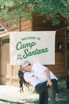Montana wedding in Seeley Lake featuring a luxury weekend celebration with Camp Santana, a western welcome party, and an elegant lakeside ceremony with 200 guests.