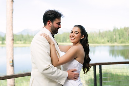 Montana wedding in Seeley Lake featuring a luxury weekend celebration with Camp Santana, a western welcome party, and an elegant lakeside ceremony with 200 guests.