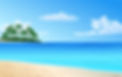 Cartoon of tropical island