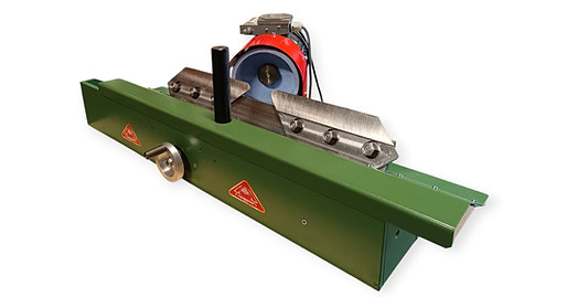 Morso manually operated blade grinder for precision hollow grinding and maintenance of blades