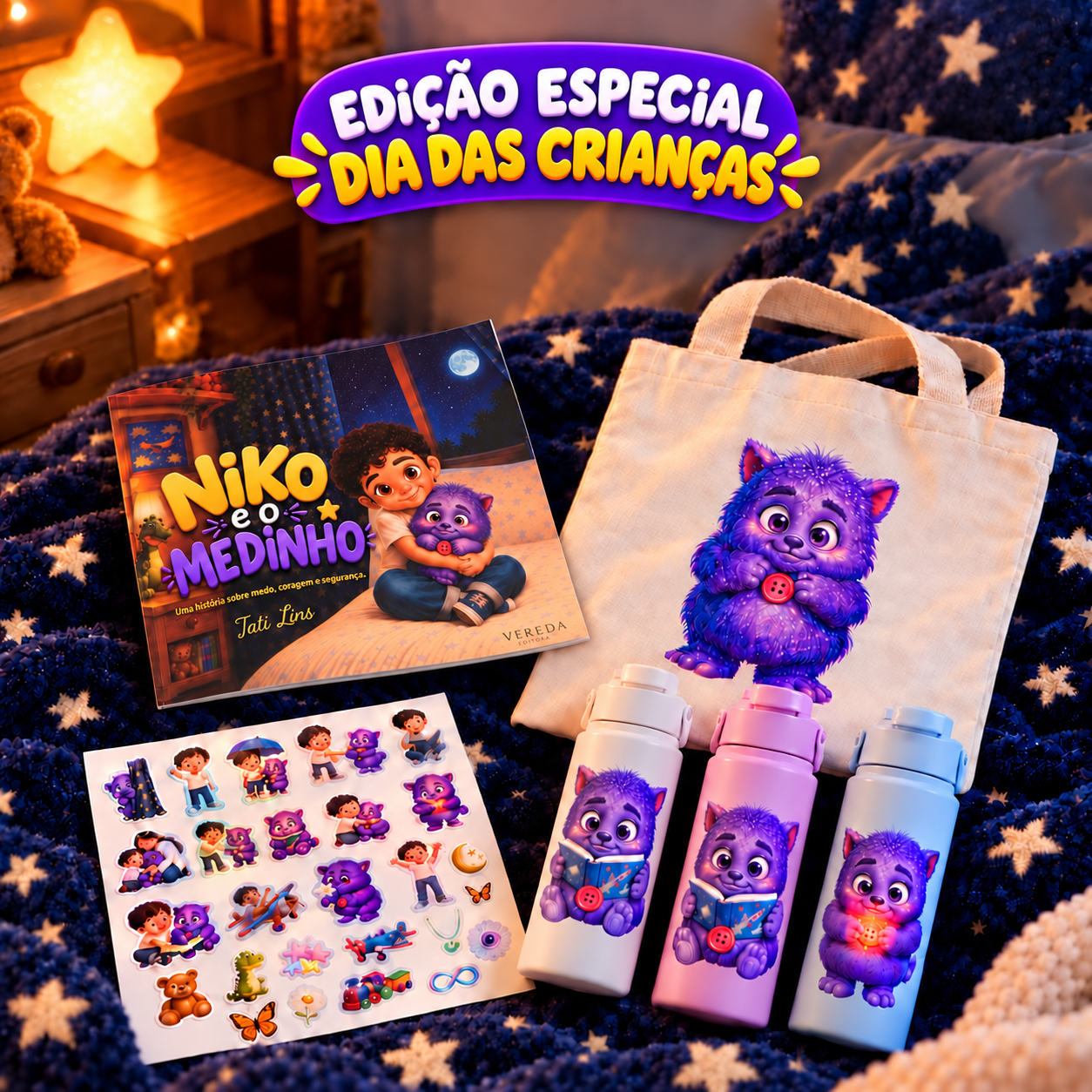 Kit Presente Niko e o Medinho — Especial Dia das Crianças