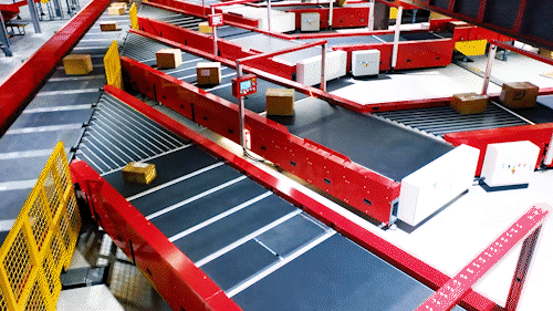 Sorter Crossbelt Indução Automática.gif