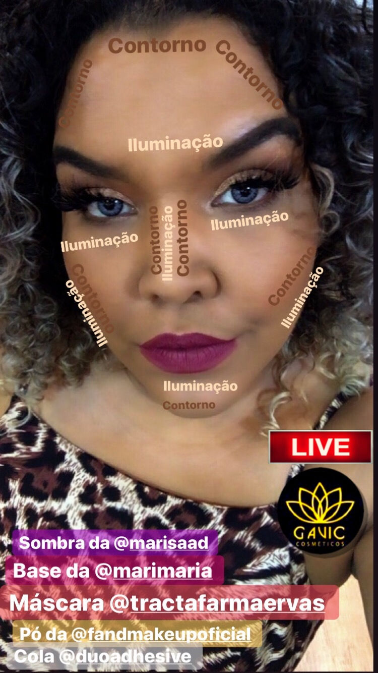 Falando sobre lives na @gaviccosmeticos 