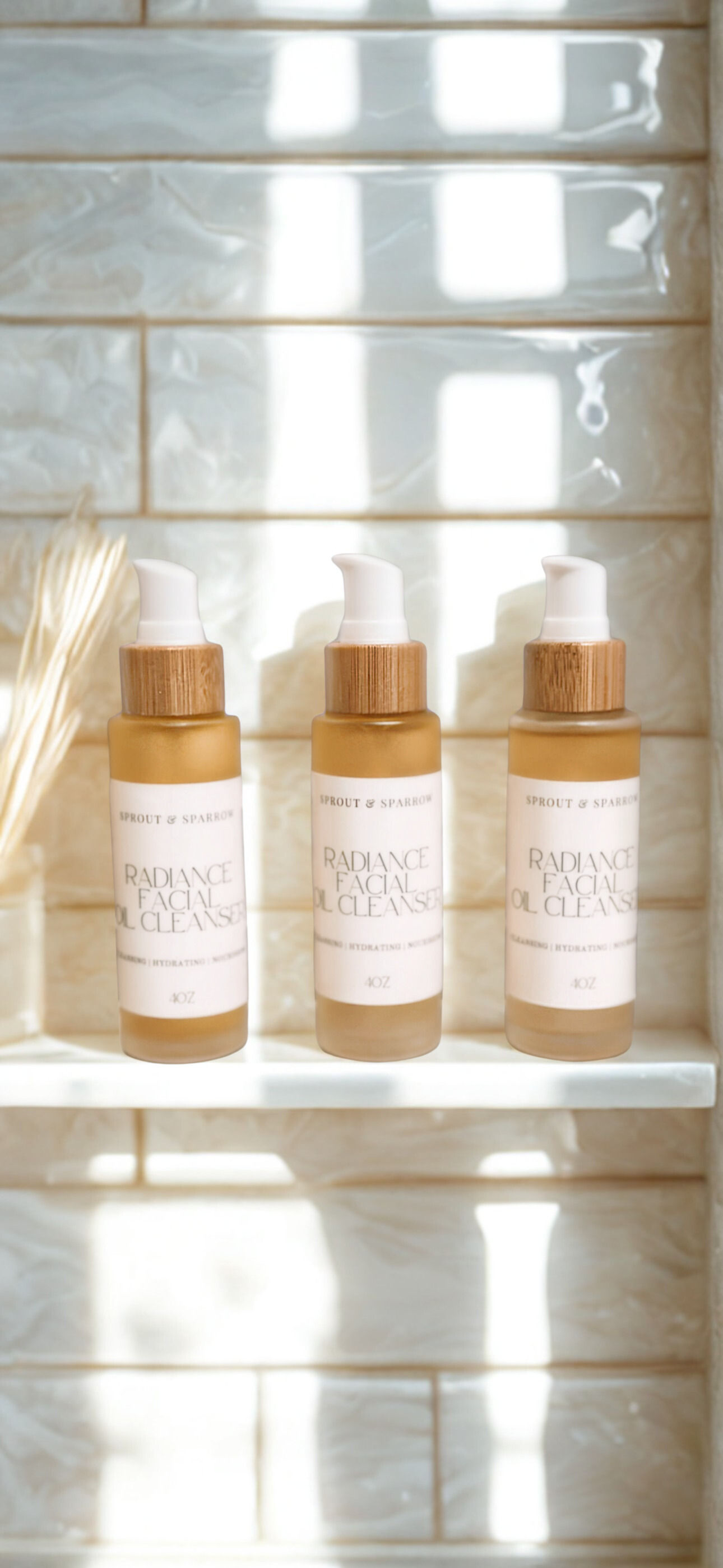 Radiance face oil cleanser